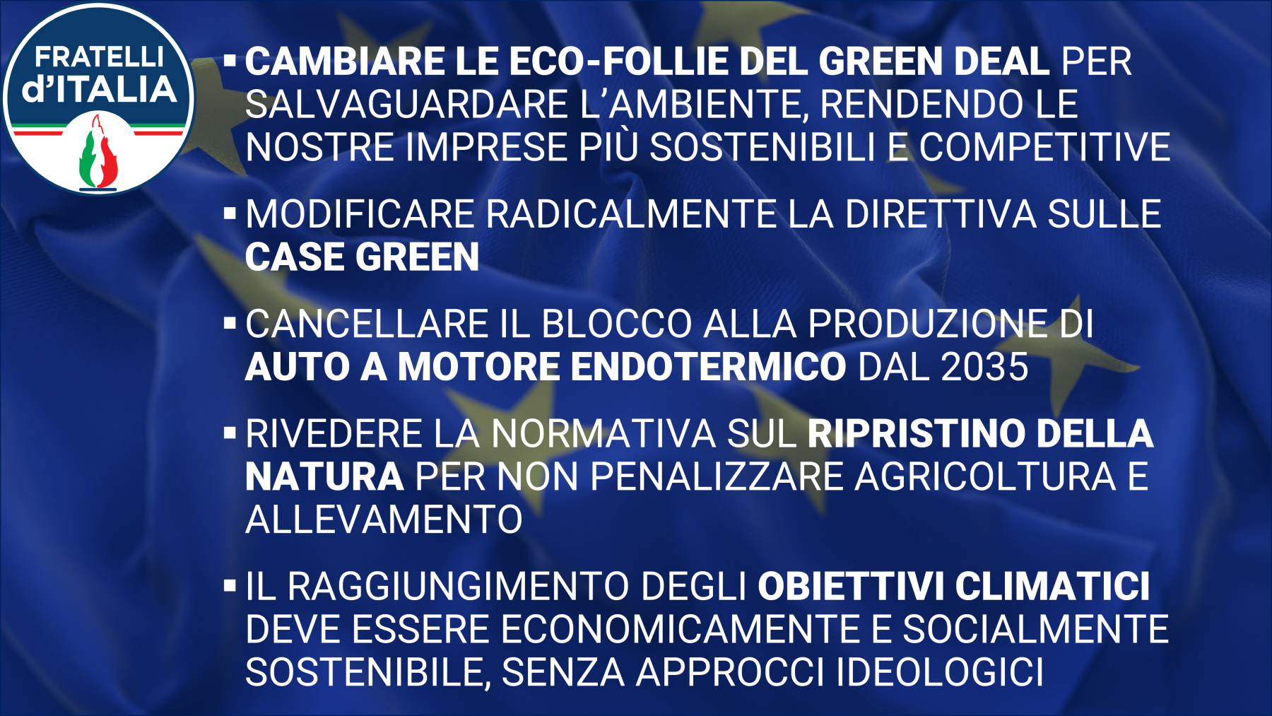 Clima: il confronto tra i programmi per le elezioni europee