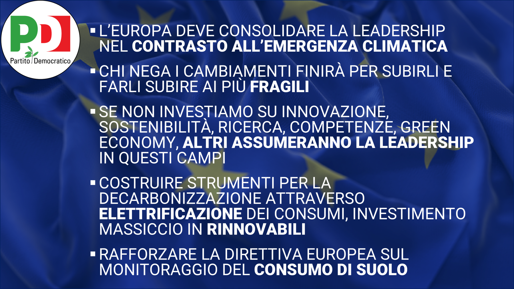 Clima: il confronto tra i programmi per le elezioni europee
