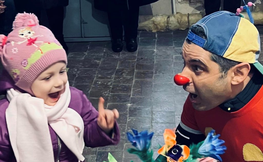 Marco Rodari clown di guerra