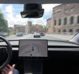 test tesla full self drive roma